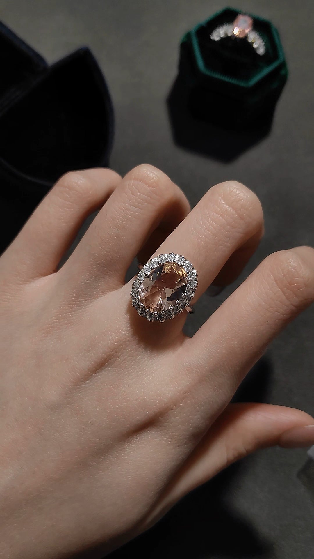 Oval Vintage Morgan Pink Diamond Ring