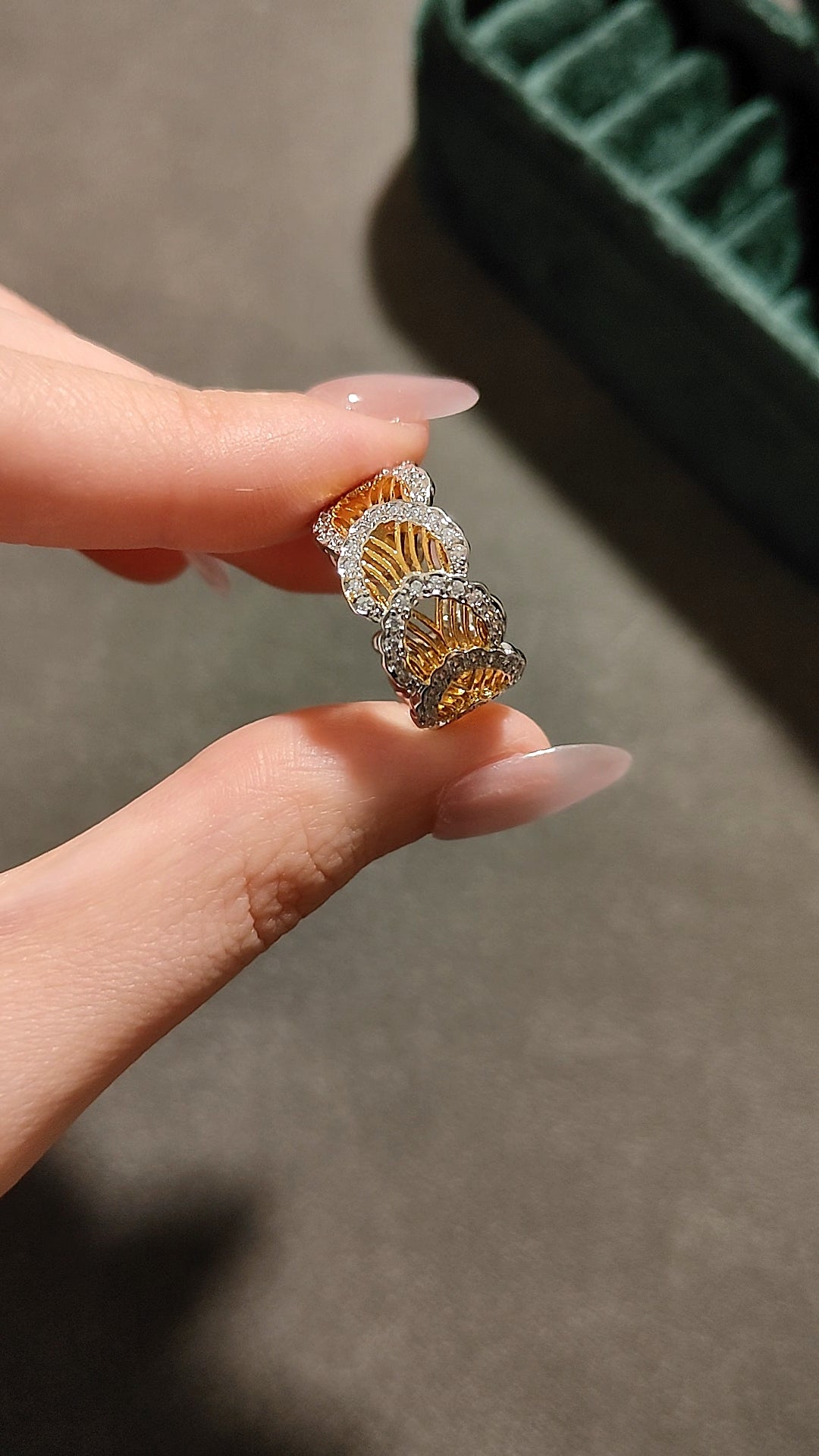 義大利精工雕刻金戒開口戒