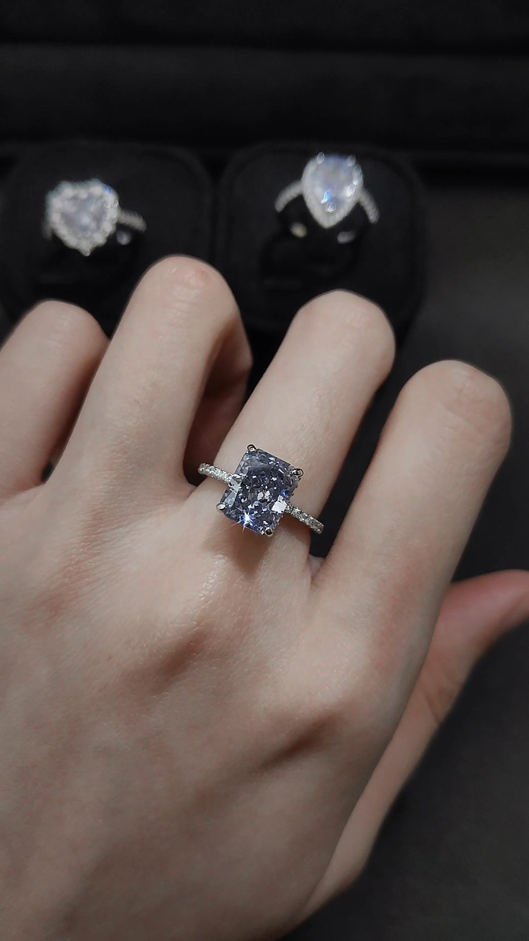 方糖冰花紫鑽戒