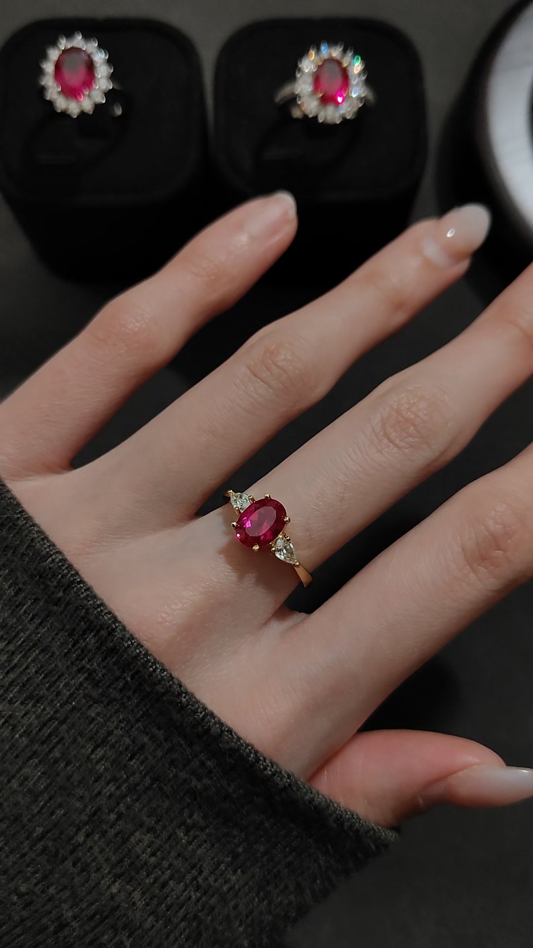 Oval Ruby Classic Ring