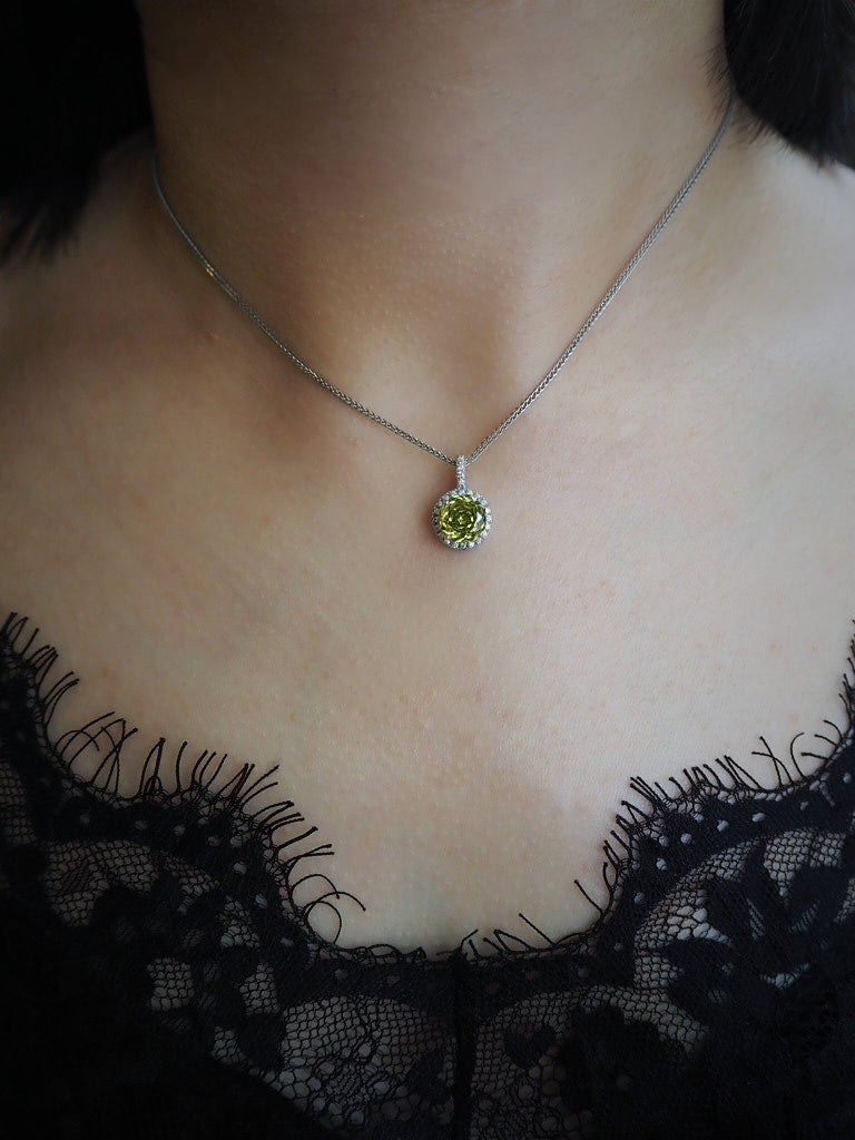 Birthstone diamond necklace