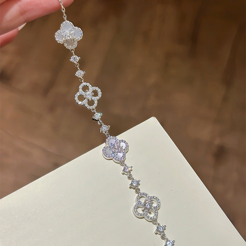 千金風四葉草貝母手鍊