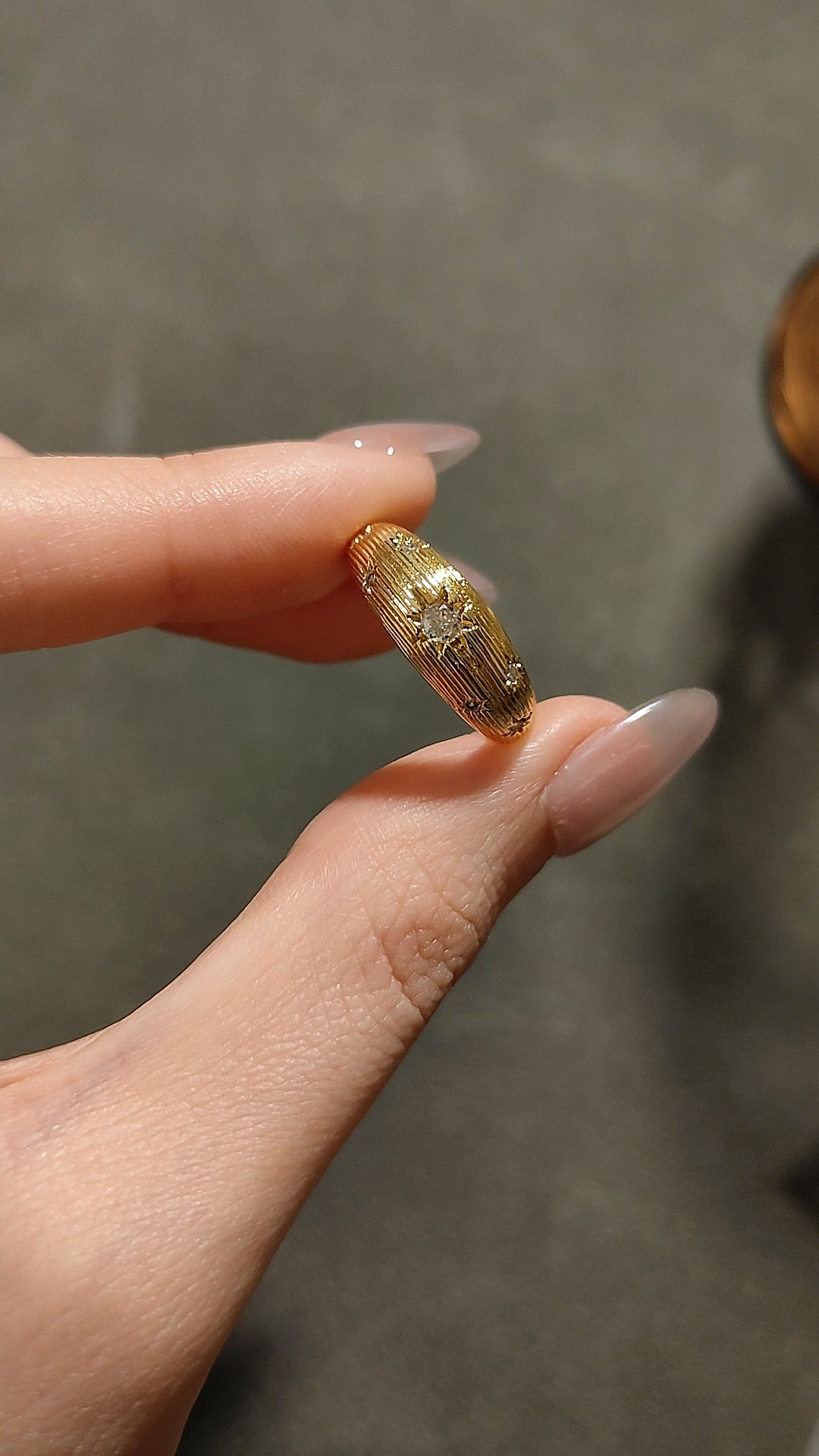 義大利精工雕刻金戒開口戒