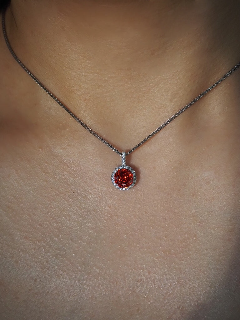 Birthstone diamond necklace