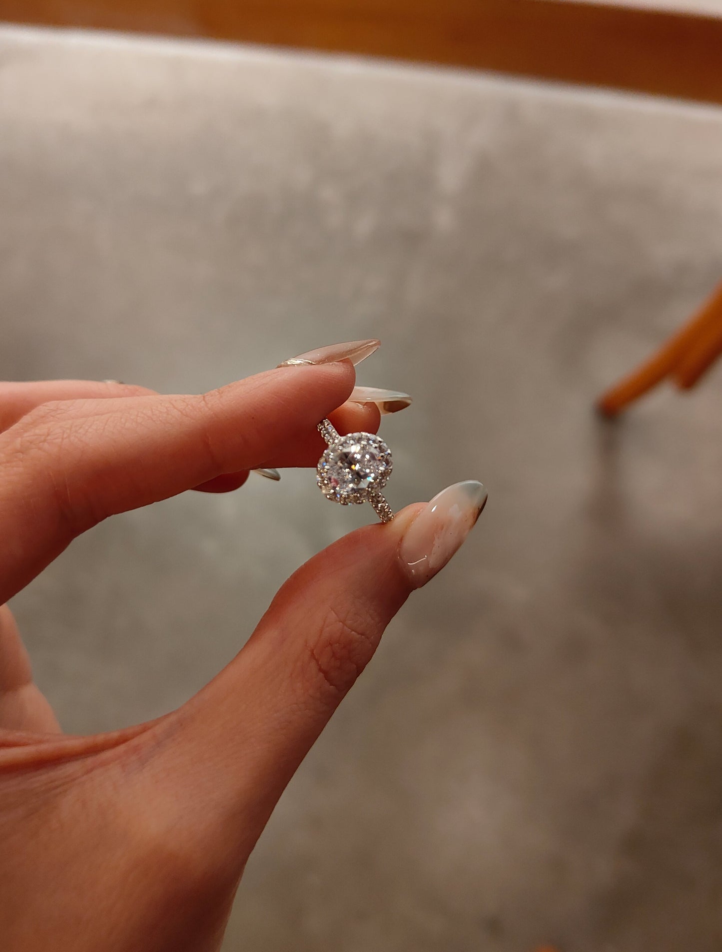 橢圓高定滿圈滿鑽戒