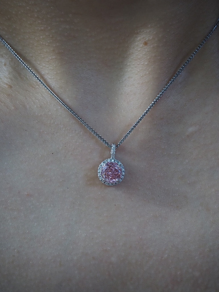 Birthstone diamond necklace