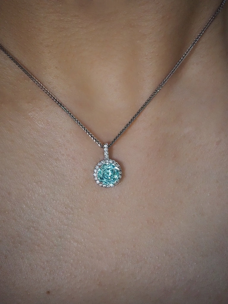 Birthstone diamond necklace