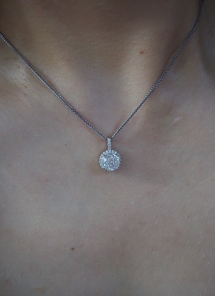Birthstone diamond necklace