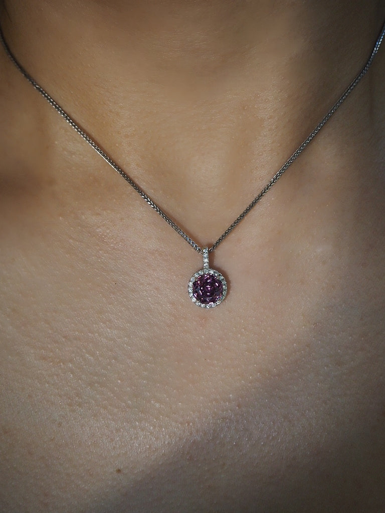 Birthstone diamond necklace