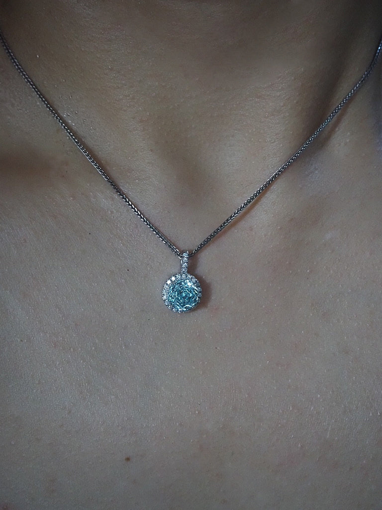 Birthstone diamond necklace