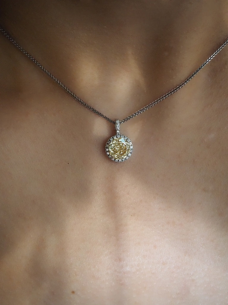 Birthstone diamond necklace